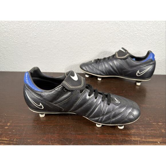 Vintage Nike Air Brasilia Men’s Football Boots Cleats Black/Blue/White Size 9.5 main image 8